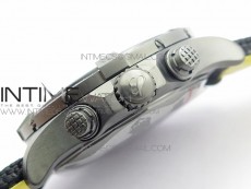 Avenger Bandit V13317 Titanium DLC B50 Best Edition Black Dial Numbers Makers on Black Nylon strap A7750