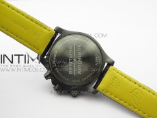Avenger Bandit V13317 Titanium DLC B50 Best Edition Black Dial Numbers Makers on Black Nylon strap A7750