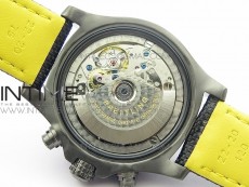 Avenger Bandit V13317 Titanium DLC B50 Best Edition Black Dial Numbers Makers on Black Nylon strap A7750