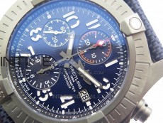 Avenger Bandit V13317 Titanium DLC B50 Best Edition Blue Dial Numbers Makers on Blue Nylon strap A7750