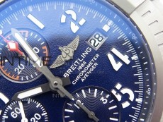 Avenger Bandit V13317 Titanium DLC B50 Best Edition Blue Dial Numbers Makers on Blue Nylon strap A7750