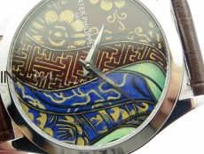 Classic 5077P-102 SS Case FLF Best Edition Real Enamel Dial 1 Brown Leather strap Cal.240