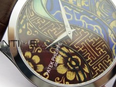 Classic 5077P-102 SS Case FLF Best Edition Real Enamel Dial 1 Brown Leather strap Cal.240