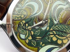 Classic 5077P-102 SS Case FLF Best Edition Real Enamel Dial 2 Brown Leather strap Cal.240