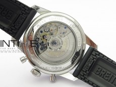 SuperOcean Black Ceramic Bezel B50 Best Edition Green Dial on Black Rubber Strap A7750