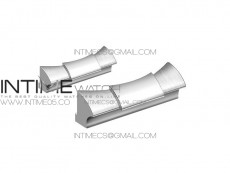 904L Stainless Steel Endlinks for Noob and AR Daytona fits Rubber Strap