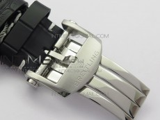 Premier A13315351 SS 42mm GF 1:1 Best Edition Black Dial on Black Leather Strap A7750