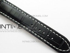 Premier A13315351 SS 42mm GF 1:1 Best Edition Black Dial on Black Leather Strap A7750