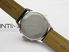Premier A13315351 SS 42mm GF 1:1 Best Edition Black Dial on Black Leather Strap A7750