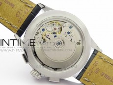 Premier A13315351 SS 42mm GF 1:1 Best Edition Black Dial on Black Leather Strap A7750