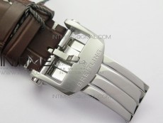 Premier A13315351 SS 42mm GF 1:1 Best Edition Blue Dial on Black Leather Strap A7750