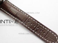 Premier A13315351 SS 42mm GF 1:1 Best Edition Blue Dial on Black Leather Strap A7750