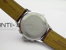 Premier A13315351 SS 42mm GF 1:1 Best Edition Blue Dial on Black Leather Strap A7750