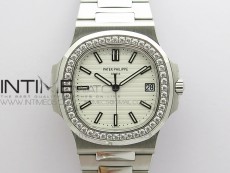 Nautilus Jumbo 5713 Super Replication PPF 1:1 Best Edition White Textured Dial on SS Bracelet PPF324