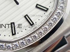 Nautilus Jumbo 5713 Super Replication PPF 1:1 Best Edition White Textured Dial on SS Bracelet PPF324