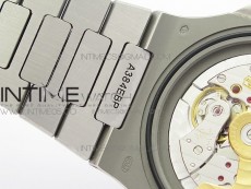 Nautilus Jumbo 5713 Super Replication PPF 1:1 Best Edition White Textured Dial on SS Bracelet PPF324