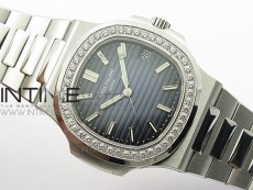 Nautilus Jumbo 5713 Super Replication PPF 1:1 Best Edition Blue Textured Dial on SS Bracelet PPF324