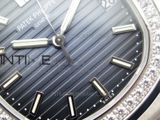 Nautilus Jumbo 5713 Super Replication PPF 1:1 Best Edition Blue Textured Dial on SS Bracelet PPF324