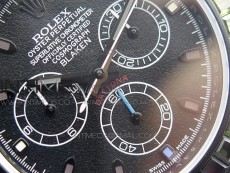 Daytona Blaken Rainbow Crystal Bezel PVD OXF Best Edition Black Dial on PVD Bracelet A7750