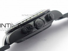 Daytona Blaken Rainbow Crystal Bezel PVD OXF Best Edition Black Dial on PVD Bracelet A7750