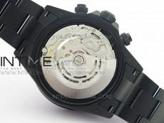 Daytona Blaken Rainbow Crystal Bezel PVD OXF Best Edition Black Dial on PVD Bracelet A7750