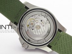 Conquest L3.840.4.56.6 Real Ceramic Bezel SS ZF 1:1 Best Edition Green dial On Green Rubber Strap A2824