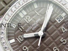 Aquanaut 5067A SS PPF 1:1 Best Edition Light Brown Textured Dial on Blue Rubber Strap AE23 (Free a box)