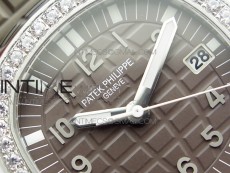 Aquanaut 5067A SS PPF 1:1 Best Edition Light Brown Textured Dial on Blue Rubber Strap AE23 (Free a box)