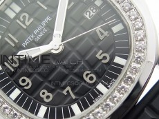 Aquanaut 5067A SS PPF 1:1 Best Edition Black Textured Dial on Black Rubber Strap AE23 (Free a box)