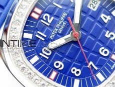 Aquanaut 5067A SS PPF 1:1 Best Edition Blue Textured Dial on Blue Rubber Strap AE23 (Free a box)