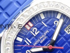 Aquanaut 5067A SS PPF 1:1 Best Edition Blue Textured Dial on Blue Rubber Strap AE23 (Free a box)
