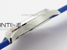 Aquanaut 5067A SS PPF 1:1 Best Edition Blue Textured Dial on Blue Rubber Strap AE23 (Free a box)