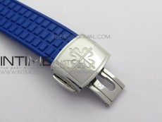Aquanaut 5067A SS PPF 1:1 Best Edition Blue Textured Dial on Blue Rubber Strap AE23 (Free a box)