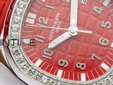 Aquanaut 5067A SS PPF 1:1 Best Edition Red Textured Dial on Red Rubber Strap AE23 (Free a box)