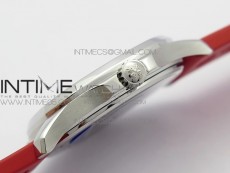 Aquanaut 5067A SS PPF 1:1 Best Edition Red Textured Dial on Red Rubber Strap AE23 (Free a box)