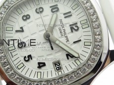 Aquanaut 5067A SS PPF 1:1 Best Edition White Textured Dial on White Rubber Strap AE23 (Free a box)