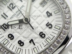 Aquanaut 5067A SS PPF 1:1 Best Edition White Textured Dial on White Rubber Strap AE23 (Free a box)