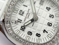 Aquanaut 5067A SS PPF 1:1 Best Edition White Textured Dial on White Rubber Strap AE23 (Free a box)