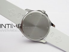 Aquanaut 5067A SS PPF 1:1 Best Edition White Textured Dial on White Rubber Strap AE23 (Free a box)
