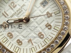 Aquanaut 5067A RG PPF 1:1 Best Edition White Textured Dial on White Rubber Strap AE23 (Free a box)