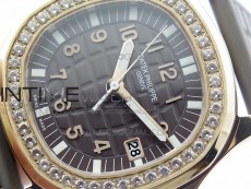 Aquanaut 5067A RG PPF 1:1 Best Edition Brown Textured Dial on Brown Rubber Strap AE23 (Free a box)