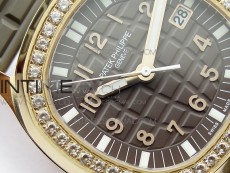 Aquanaut 5067A RG PPF 1:1 Best Edition Brown Textured Dial on Brown Rubber Strap AE23 (Free a box)