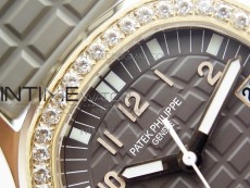 Aquanaut 5067A RG PPF 1:1 Best Edition Brown Textured Dial on Brown Rubber Strap AE23 (Free a box)