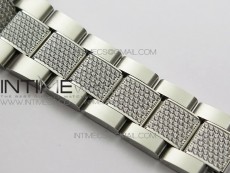 GMT Master II 126710 Red/Blue T Crystal VRF Best Edition Black Dial On SS/Paved Crystal Bracelet  3186 CHS