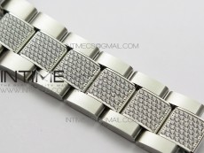 GMT Master II 126710 Red/Blue T Crystal VRF Best Edition Black Dial On SS/Paved Crystal Bracelet  3186 CHS