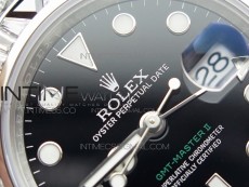 GMT Master II 126710 White/Black T CrystalVRF Best Edition Black Dial On SS/Paved CrystalBracelet  3186 CHS