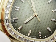 Nautilus 5711/1R T Crystal Bezel PPF V4 1:1 Best Edition Brown Textured Dial on RG Bracelet 324CS (Free box)