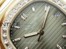 Nautilus 5711/1R T Crystal Bezel PPF V4 1:1 Best Edition Brown Textured Dial on RG Bracelet 324CS (Free box)