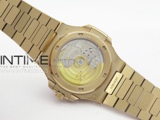 Nautilus 5711/1R T Crystal Bezel PPF V4 1:1 Best Edition Brown Textured Dial on RG Bracelet 324CS (Free box)