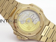 Nautilus 5711/1R T Crystal Bezel PPF V4 1:1 Best Edition Brown Textured Dial on RG Bracelet 324CS (Free box)